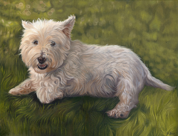 Westie painting